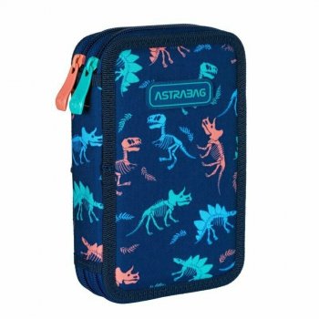 Piórnik podwójny bez wyposażenia Astrabag Dinosaur AC2