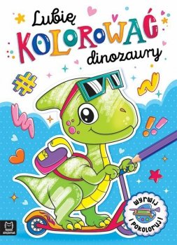 Książeczka Lubię kolorować dinozaury