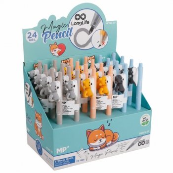 Ołówek wieczny Magic Pencil - pieski PE355-07 p24, mix cena za 1 szt