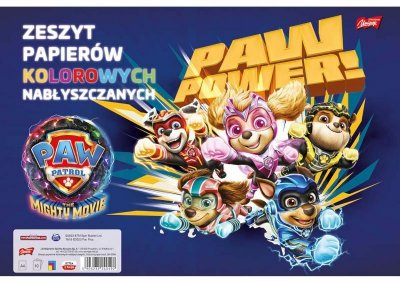Zeszyt papierów kolorowych A4 10k Psi Patrol PAW PATROL p20 cena za 1 szt