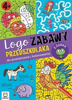 Książeczka Logo zabawy przedszkolaka. Do powtarzania i kolorowania z żabką