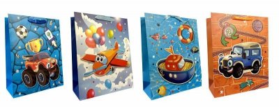 Torebka ozdobna prezentowa 31x42x12cm 9053A mix cena za 1szt
