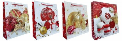 Torebka ozdobna prezentowa 901B 26x32x10cm mix cena za 1 szt