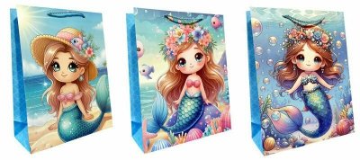 Torebka ozdobna prezentowa 31x40x12 cm DW5804A mix cena za 1 szt