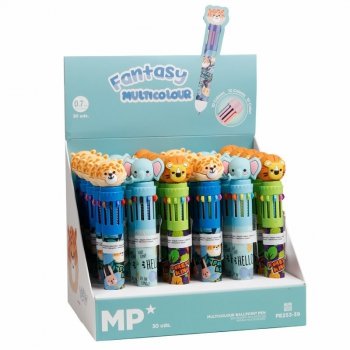 Długopis wielokolorowy Fantasy 10w1 Safari 0.7mm PE253-39 p30 mix cena za 1 szt