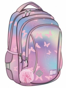 Plecak 3-komorowy ST.RIGHT BP-26 Pink Butterflies