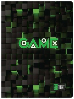 Teczka z gumką A4 ST.RIGHT Green Game