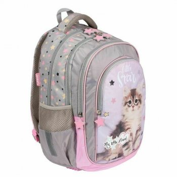 PROMO Plecak szkolny BPL-58 My Little Friend grey Cat