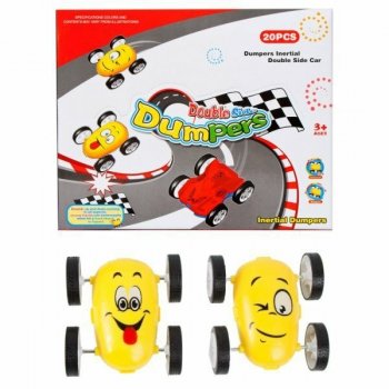 PROMO Autko mini 7cm dwustronne buźki p20 D402 429761 MC cena za 1 szt.