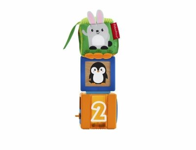 PROMO Fisher-Price Kolorowe zwierzątka Klocki GJW13 p3 MATTEL