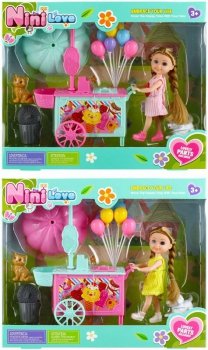PROMO Lalka 15cm+Lodziarnia+akcesoria MC mix cena za 1 szt