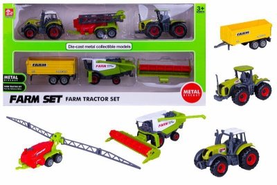 PROMO Farma zestaw traktor, kombajn, przyczepy 1005985