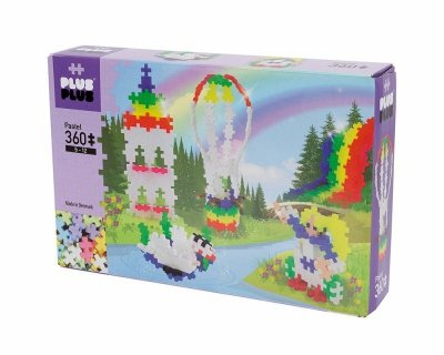 Plus Plus Klocki basic Zestaw z tęczą i zamnkiem 360 elementów 3794 DANTE