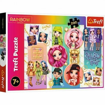 Puzzle 200el Przyjaźń Rainbow High. Rainbow High MGA 13289 Trefl