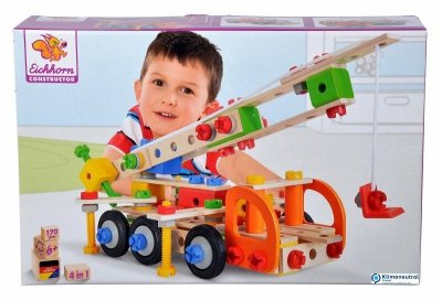 PROMO Klocki konstrukcyjne 4w1 Dźwig samojezdny 170szt Eichhorn