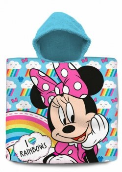 Ręcznik ponczo 60x120cm bawełniany Minnie Mouse MN-242P Kids Euroswan