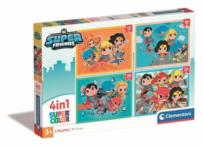 PROMO Clementoni Puzzle 4w1 DC Superfriends 21520