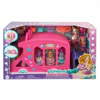 Enchantimals Mobilne studio mody Zestaw + lalka Kotek HPB34 p2 MATTEL