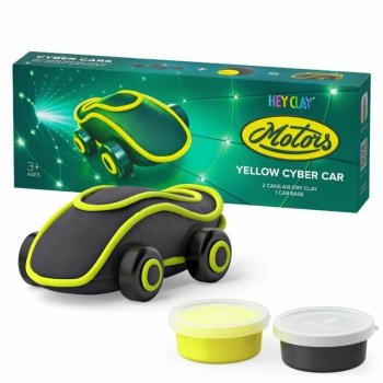 Hey Clay Masa plastyczna Cyber Auto żółte 20901