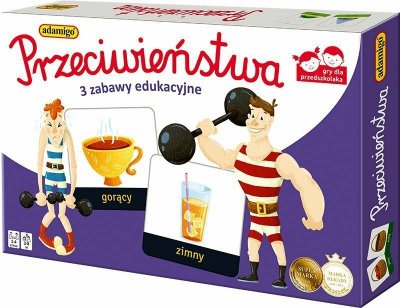 Przeciwieństwa gra - 3 zabawy edukacyjne ADAMIGO