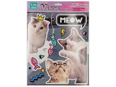 Naklejki winylowe zwierzaki - koty meow 8592 STNUX p6