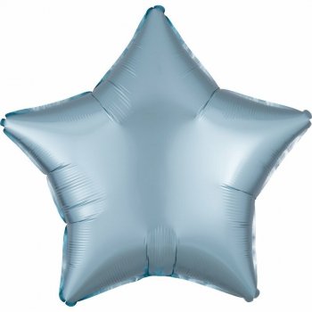 Balon foliowy Lustre Pastel niebieski gwiazda 48cm 9914118