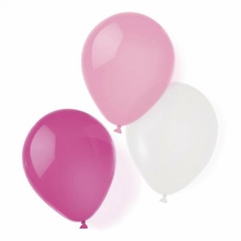 8 Balonów lateksowych Hot Pink 25,4cm / 10 8szt 9904896