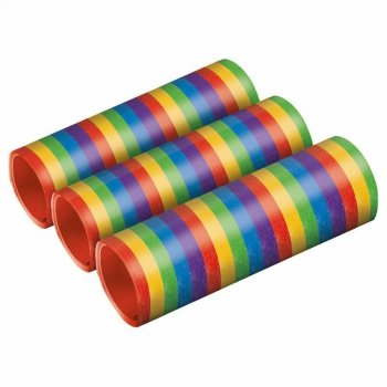 Serpentyny metaliczne Bright Rainbow 7mm x 4m 3 sztuki 9905008