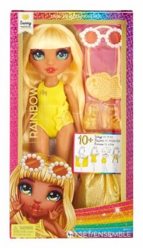 MGA Lalka Rainbow High w stroju kąpielowym Swim & Style Sunny Madison (Yellow) 507284 p2
