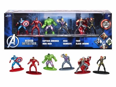 PROMO JADA Avengers Metalowe figurki 6-pak 4cm