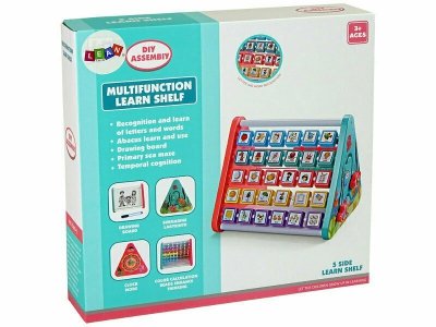 Półka edukacyjna Liczydło, litery, przedmioty, zwierzęta 9804 Lean Toys