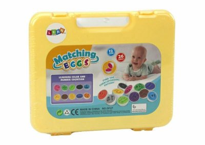 Jajka w walizce układanka edukacyjna 17802 Lean Toys