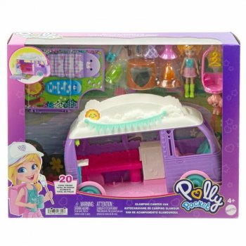Polly Pocket Glampingowy Van Kamper + laleczka + akcesoria JCC32 MATTEL