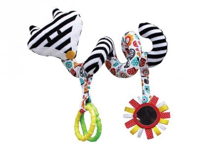 HENCZ - MOMS CARE Grzechotka Spiralka wózkowa biało-czarna 951 69519