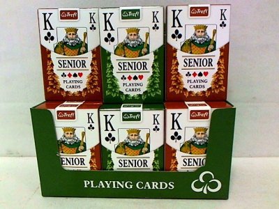 MUDUKO GRY - FABRYKA KRAKOW Karty do gry 55 listków ClassicSenior 12/op 49178