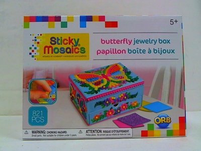 OMEGA TOYS Wyklejana szkatułka z motylem 51105