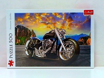 TREFL PUZZLE 500 Czarny motocykl 37384