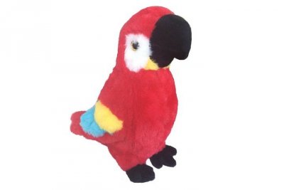 BEPPE Papuga Ara 30cm czerwona z dźw 13742 17864