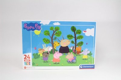 CLEMENTONI - PUZZLE CLE puzzle 24 maxi SuperKolor Świnka Peppa 24237