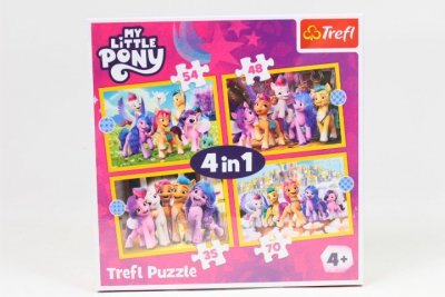 TREFL PUZZLE 4w1 Poznaj kucyki Pony/Hasbro MLP 34624