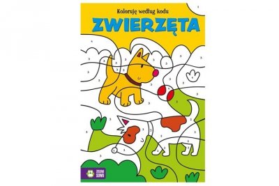 ZIELONASOWA Koloruję według kodu Zwierzęta 94001
