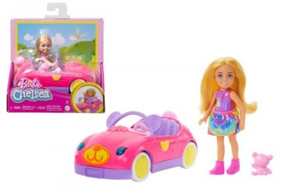 MATTEL Barbie Chelsea i misiowy pojazd zestaw HXN05 /2