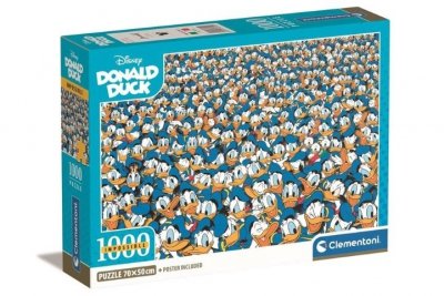 CLEMENTONI - PUZZLE CLE puzzle 1000 Impossible Donald Duck 39799