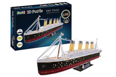 REVELL - CARRERA REVELL puzzle 3D RMS Titanic LED 00154 01548
