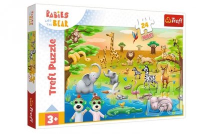 TREFL PUZZLE MAXI 24 Safari Bobaski /KAZSTUDIO 14373
