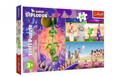 TREFL PUZZLE MAXI 24 Ciekawski Smok Diplodok 14376