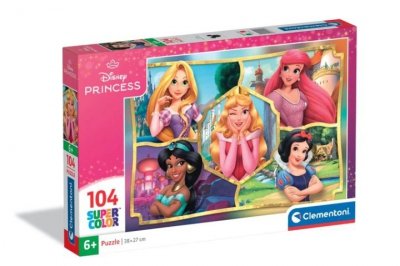 CLEMENTONI - PUZZLE CLE puzzle 104 SuperKolor Princess 25057