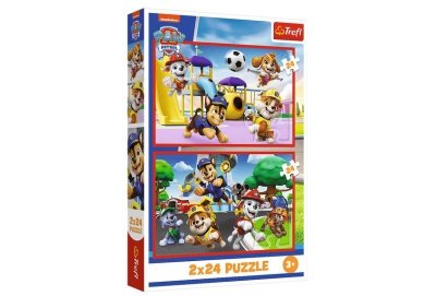 TREFL PUZZLE 2x24 Psi dzień zabaw /Psi Patrol 34434