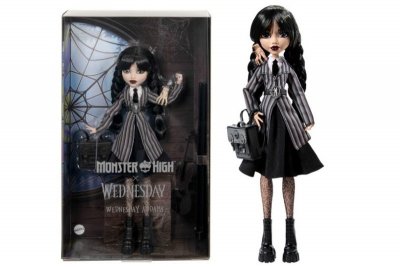 MATTEL MONSTER HIGH lalka Wednesday Szkolny mundur.HXJ04