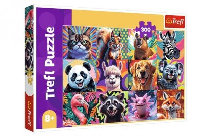 TREFL PUZZLE 300 Zabawne portrety zwierząt 23030
